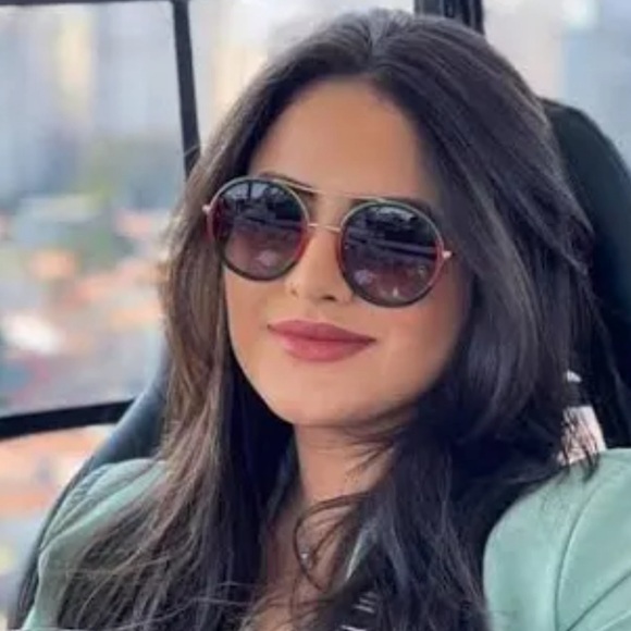 Gucci round green & red women’s sunglasses - Picture 15 of 15